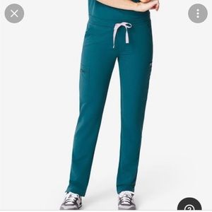FIGS Caribbean Blue Yola skinny scrub pants